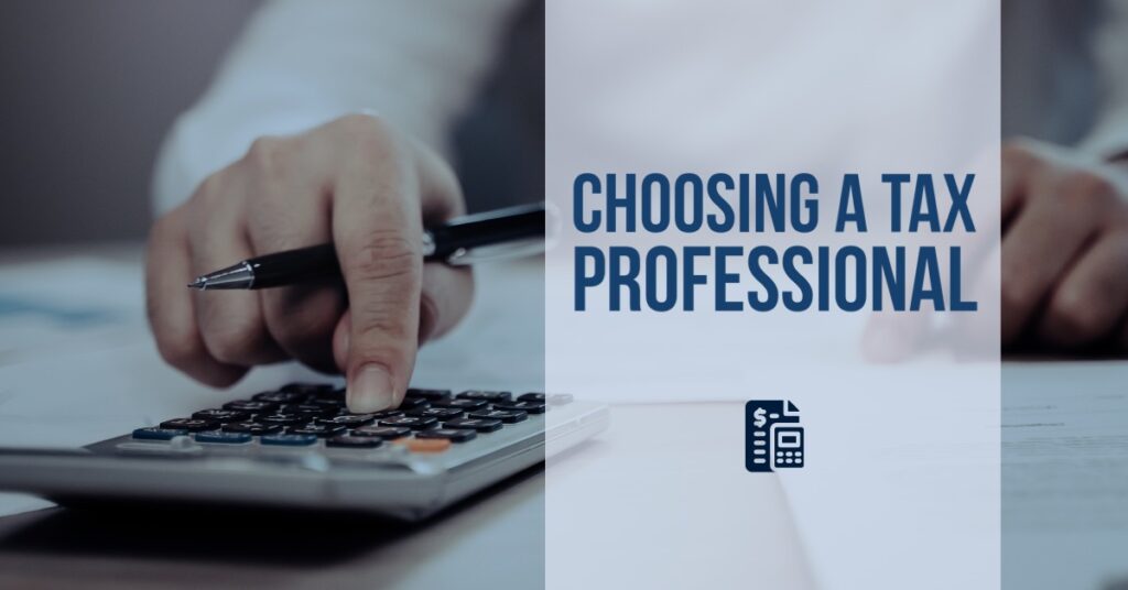 Choosing a Tax Professional